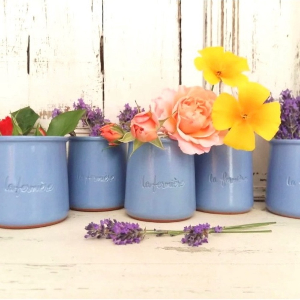 La Fermiere pots color blue